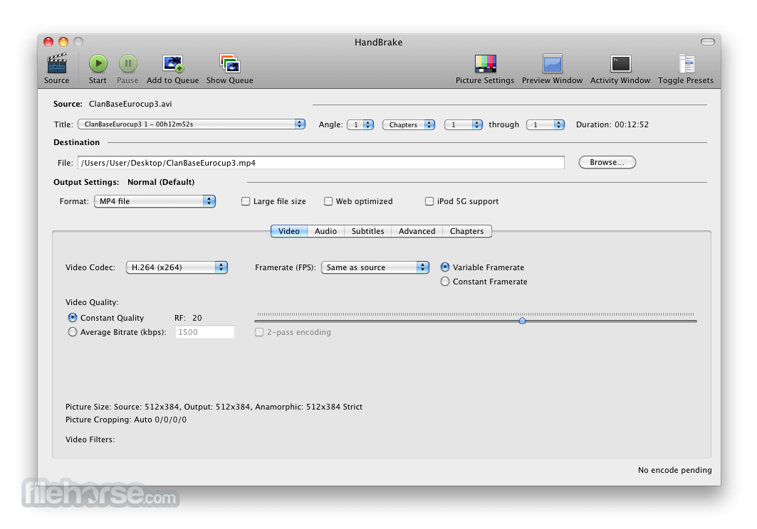 handbrake freeware for mac
